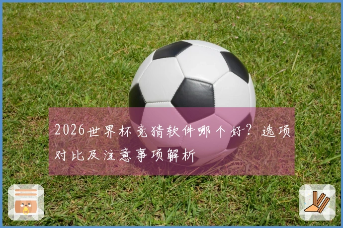 2026世界杯竞猜软件哪个好？选项对比及注意事项解析